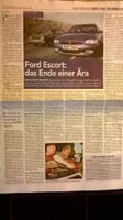 Reportage: Ford Escort, Ende einer Aera