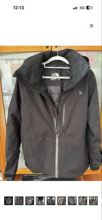 Skijacke The North Face schwarz mit Kapuze Grösse XL