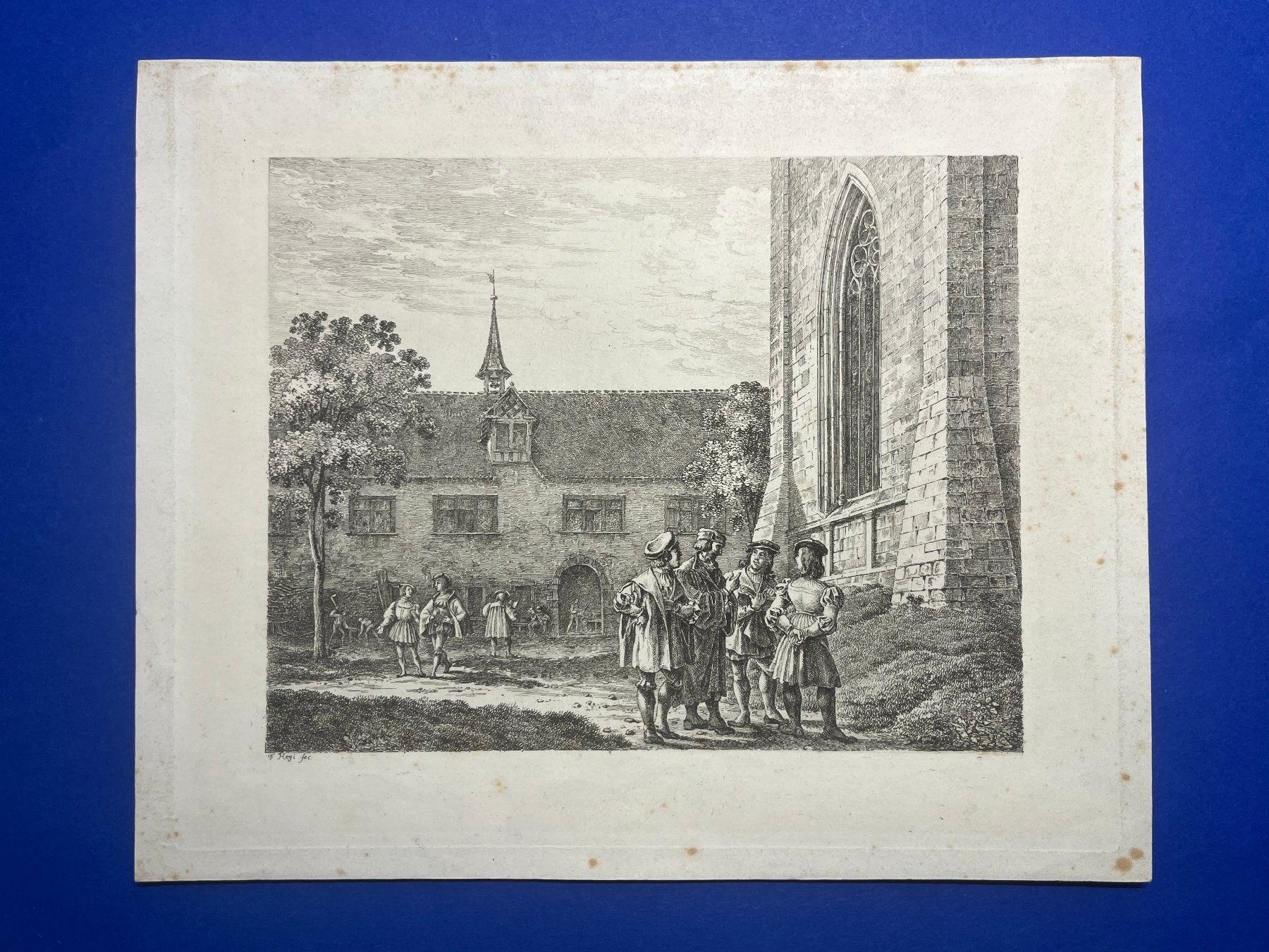 Incisioni: CAPPEL - Kappel a.A. - 2 Originalstiche - F. Hegi – Usato da Fällanden venduto da huk46 2