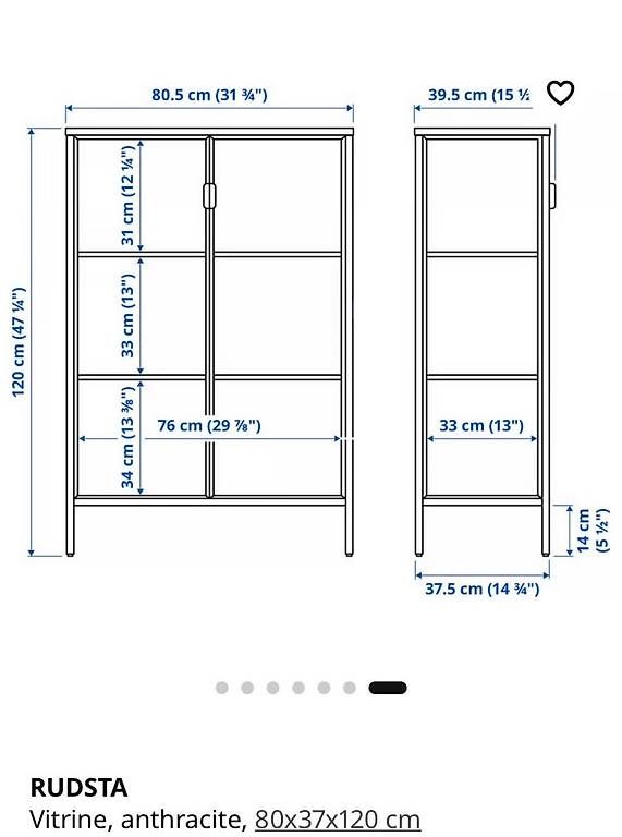 Vetrine: Vitrine Rudsta Ikea – Usato da Onex venduto da lau_x5c9 2