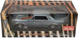 1965 PONTIAC GTO TIGER HARDTOP BLUE 1:18 SUNSTAR