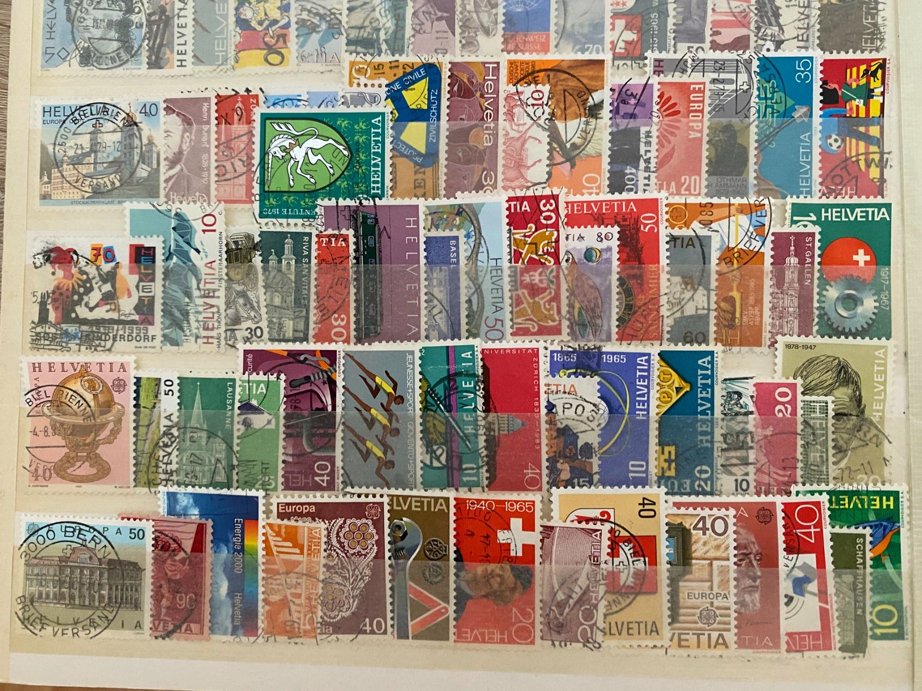 Alle Briefmarken: Schweizer Briefmarken, 120 stuck – Gebraucht aus matten b. interlaken von jfran17 3