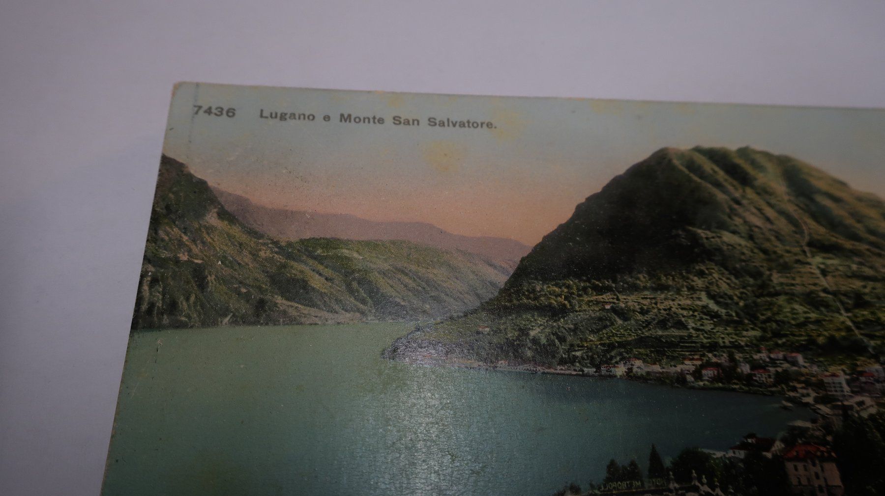 Cartoline postali: Lugano e. Monte San Salvatore N°7436  1908 – Usato da Cormoret venduto da Pascalll2001 3