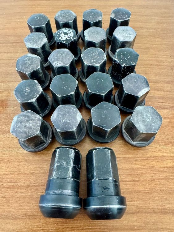 CENPEK M6 Radmuttern Set - 10 Stück U-Muttern Schwarz Für Auto & Haushalt