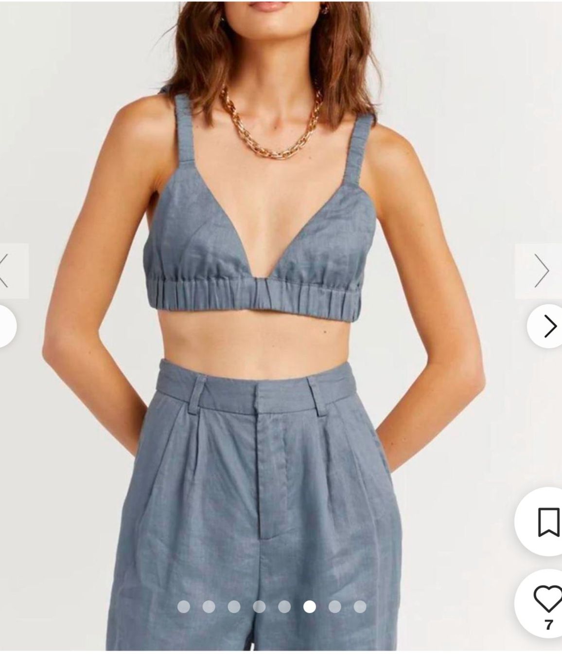 Top: Dissh linen crop top – Nuovo (secondo la descrizione) da Altendorf venduto da jak_lkk8 1