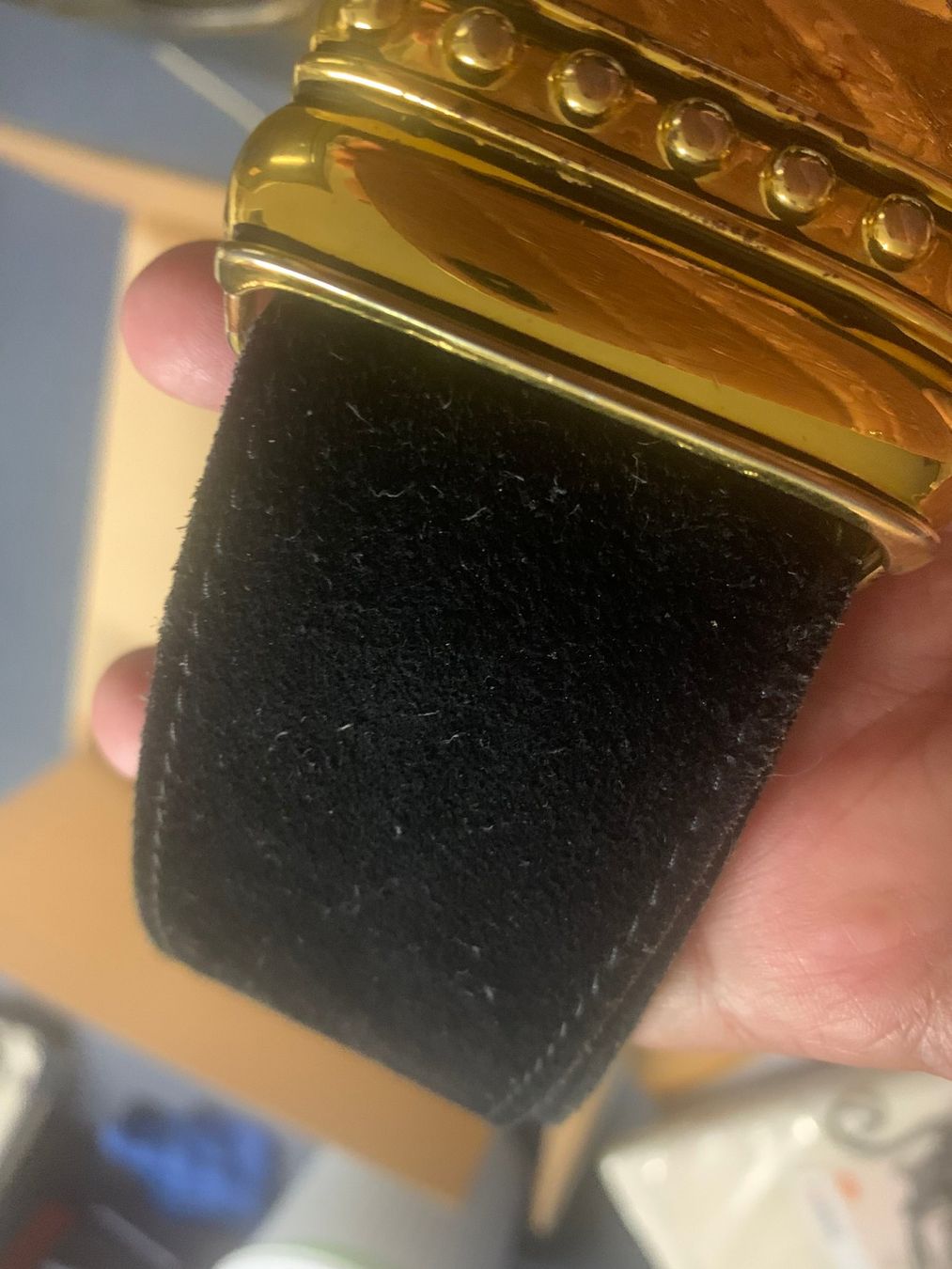 Cinture: Gürtel Schwarz mit goldener Schnalle – Usato da St. Gallen venduto da Miousch 2