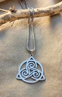 Collana nodo celtico acciaio inox
