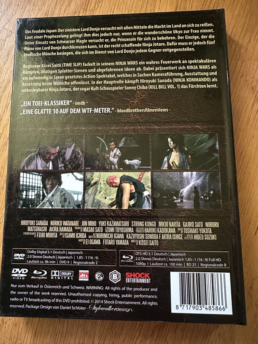 Tutti i DVDs: Ninja wars Mediabook shock Entertainment – Usato da Benken ZH venduto da Audi-erich 1