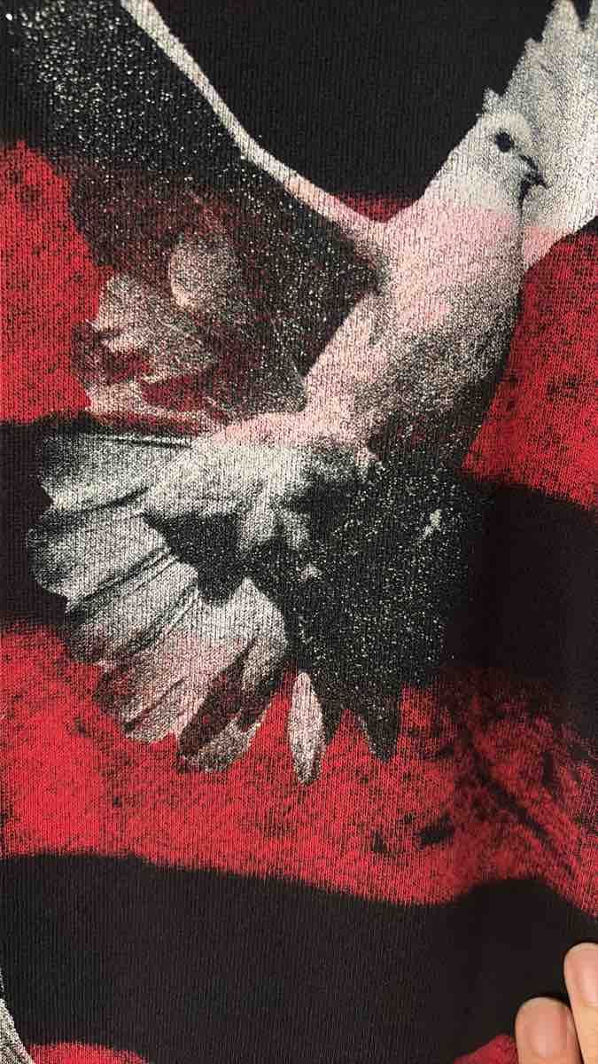 Amiri Maglioni & Felpe: Pullover Amiri Tauben-Print schwarz rot Grösse M – Nuovo (secondo la descrizione) da Zürich venduto da gilbert_co 6