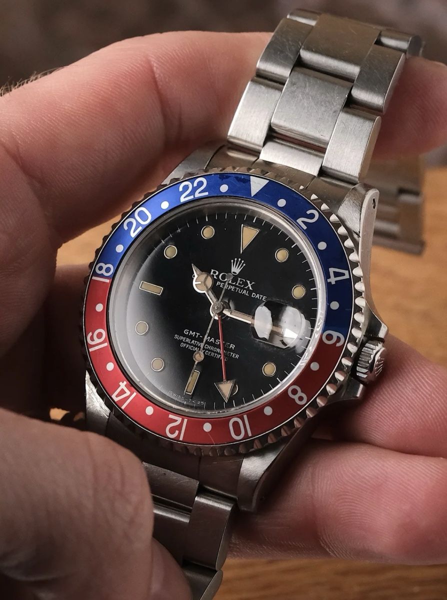 Rolex Orologi: Rolex GMT Pepsi, Pumpkin Dial, Tritium – Usato da Chur venduto da lucretiawatches 1