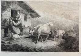 💚 Sebastian Habenschaden (1813–1868) 💚 Eine Alpe 1847