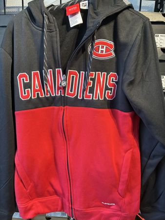Reebok Montreal Canadiens Faceoff FZ Hood Hoodie S