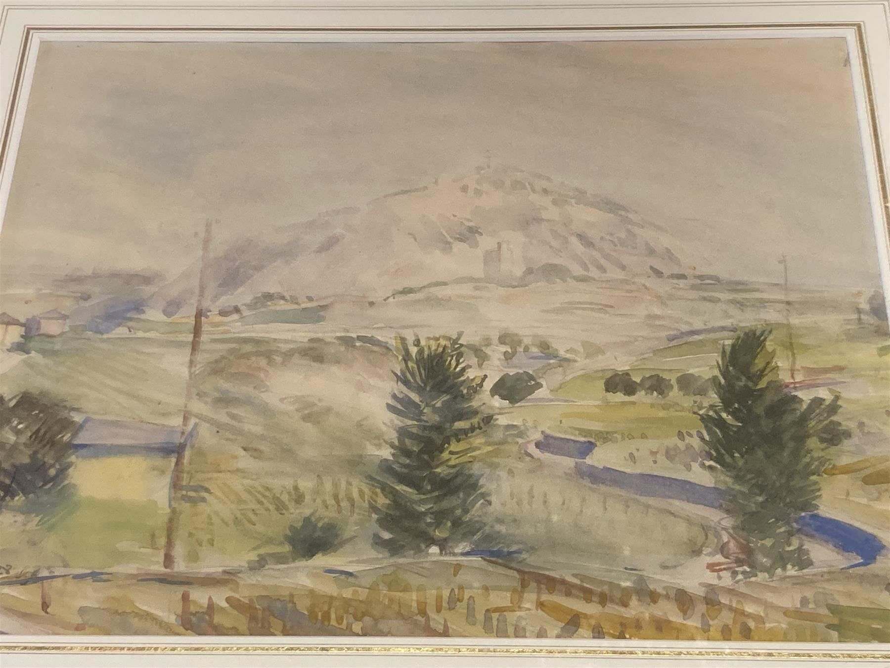 Gemälde: Aquarell Landschaft monogrammiert – Gebraucht aus Bern von Jwpm66 1