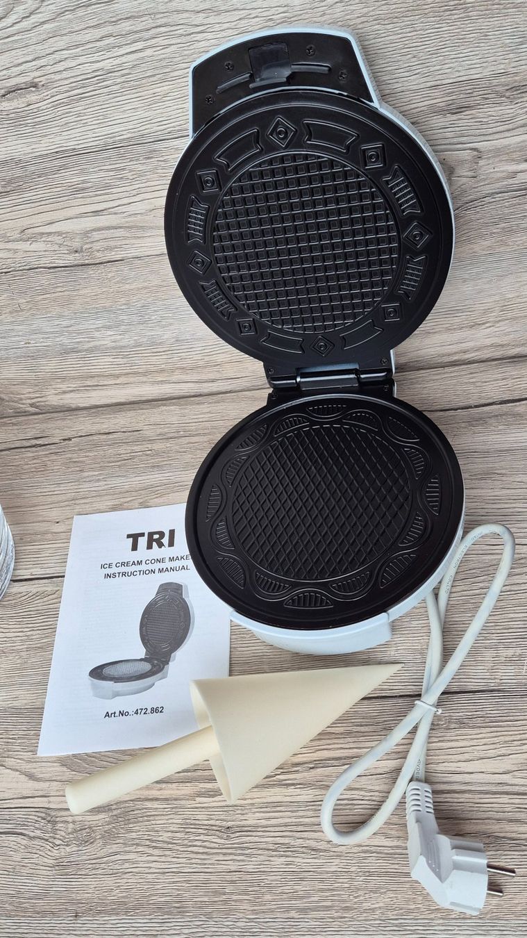 Elettrodomestici da cucina: Cornet, Eishörnchen Waffeleisen für Glacé Waffeln – Nuovo (secondo la descrizione) da Neerach venduto da SilliS 1