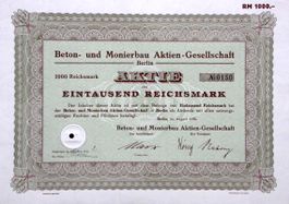 Beton- und Monierbau AG, Berlin - 1936