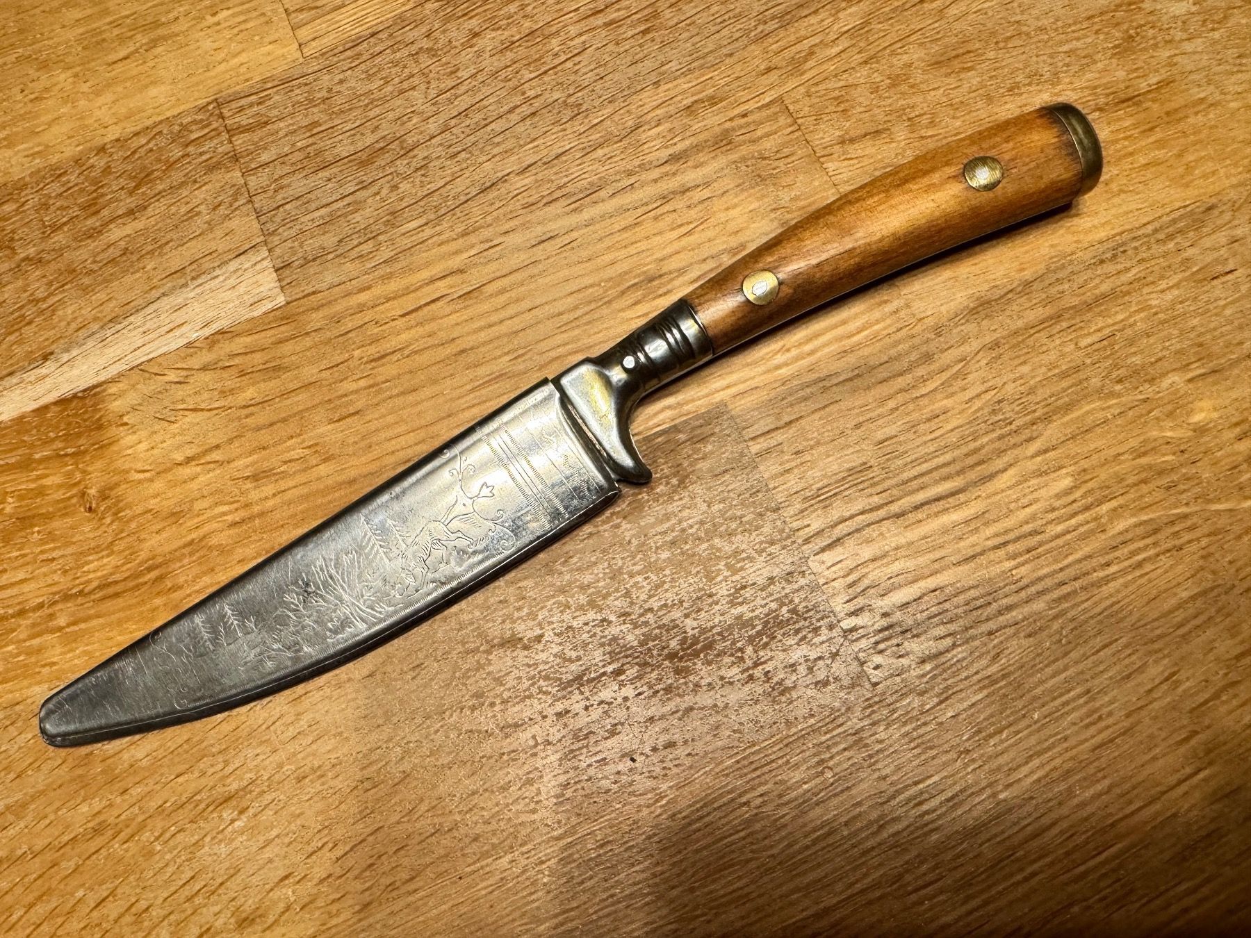 Zubehör: Antikes Jagdmesser Messer Jagdnicker Hirschfänger – Gebraucht aus Goldach von  3