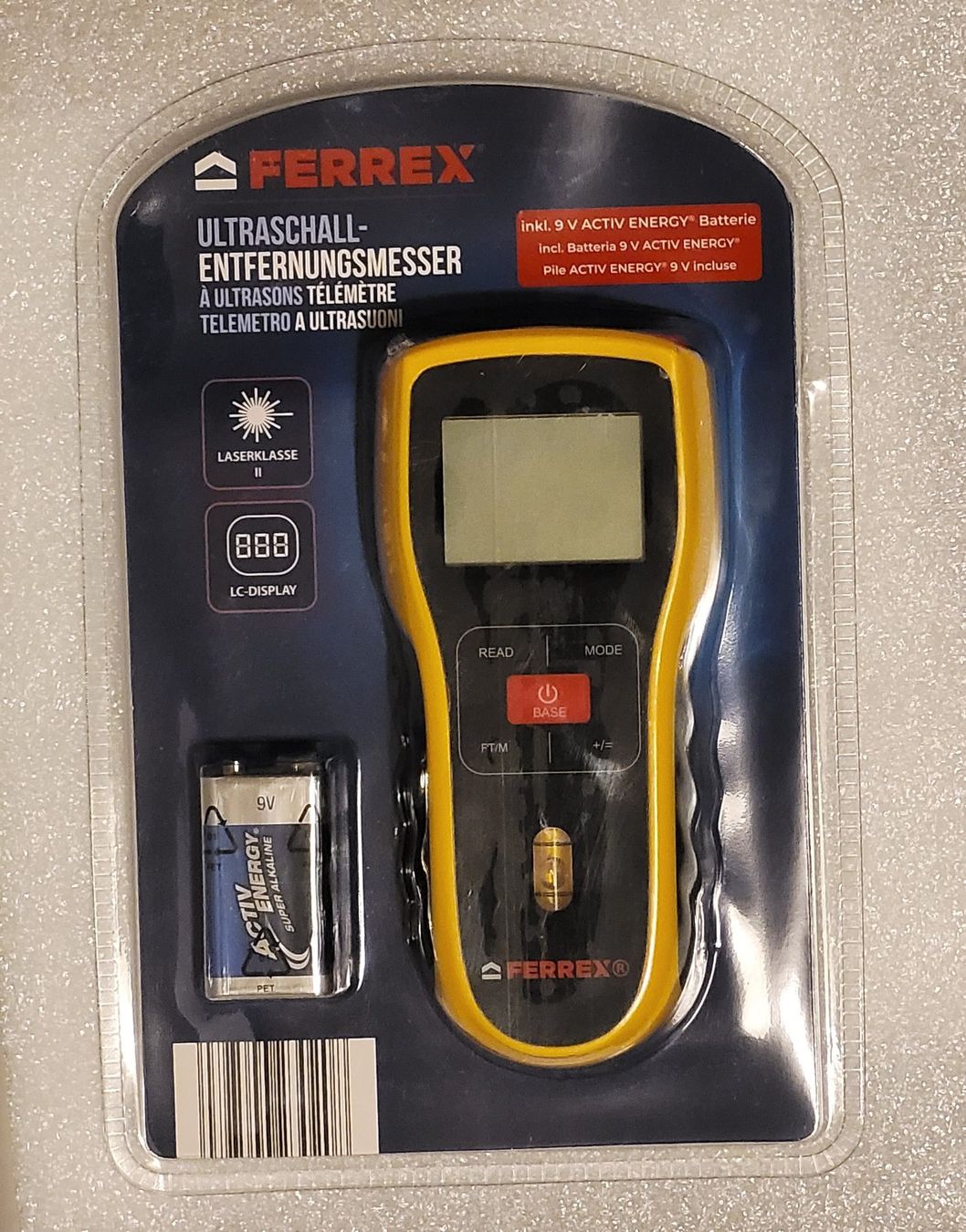 Ferrex Misurare: Ultraschall-Entfernungsmesser – Nuovo e nell'imballaggio originale da Zürich venduto da Avd 4