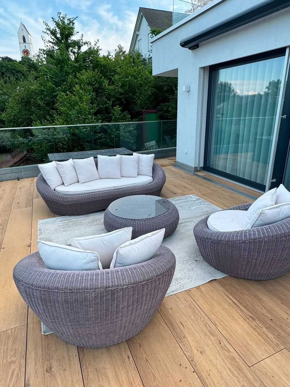 Sofas: Gartenmöbel Set Korbmöbel Sofas Sessel Tisch Kissen – Gebraucht aus Suhr von fas1992 3