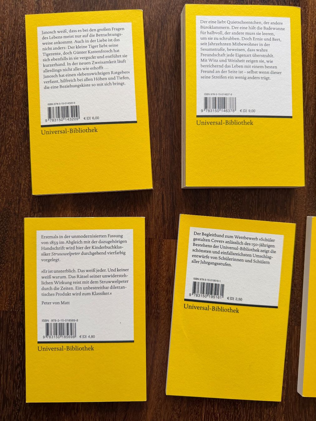 Libri: Reclam Janosch, Ernie und Bert, Struwwelpeter etc. – Usato da Ennetbaden venduto da miboo 2