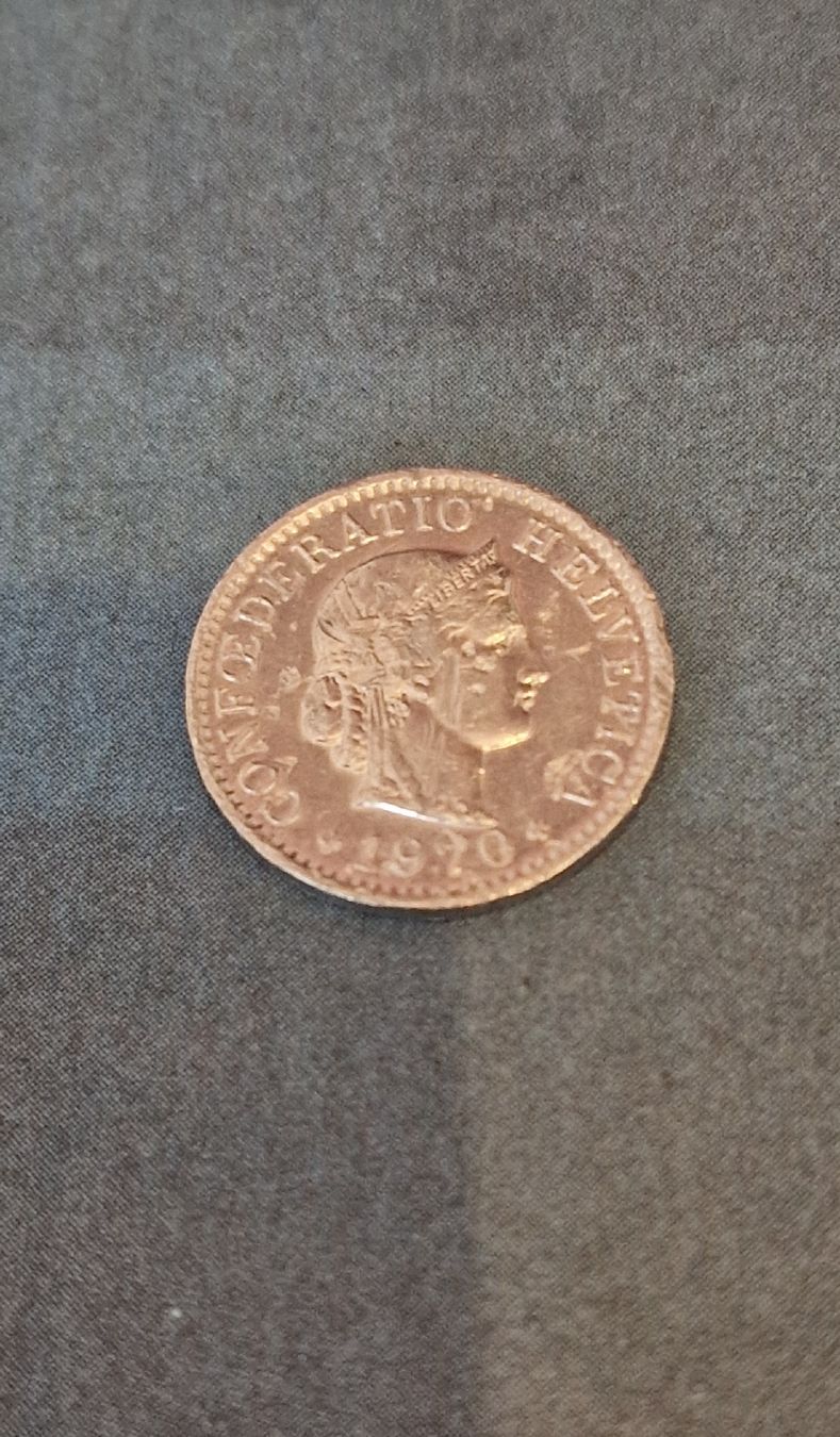 Tutti le monete: Pièce 5ct suisses 1970 – Usato da Le Sentier venduto da cat_6px5