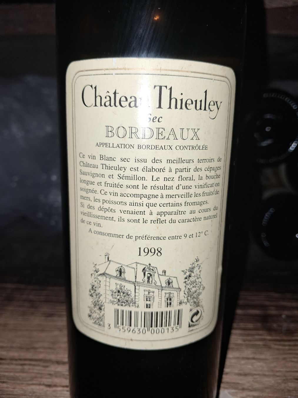 Wein: Château Thieuley Bordeaux Blanc Sec 1998 – Neu und originalverpackt aus Le locle von juliensaran 3