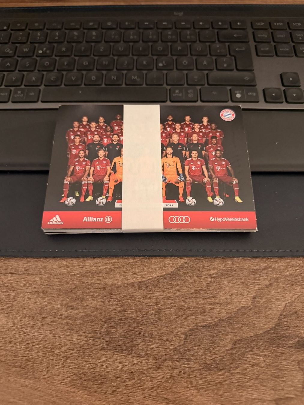 Autografi: FC Bayern Autogrammkarten-Set Lewandowski, Coman u.a. – Usato da Hellbühl venduto da dodo433 1