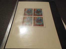 Briefmarke 4-er Block Pro Patria 1970