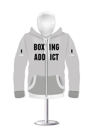 HOODIE ZIP mit Reissverschluss BOXING