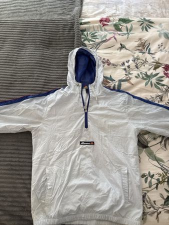 Ellesse Anorak windbreaker blau weiss Grösse M guter Zustan