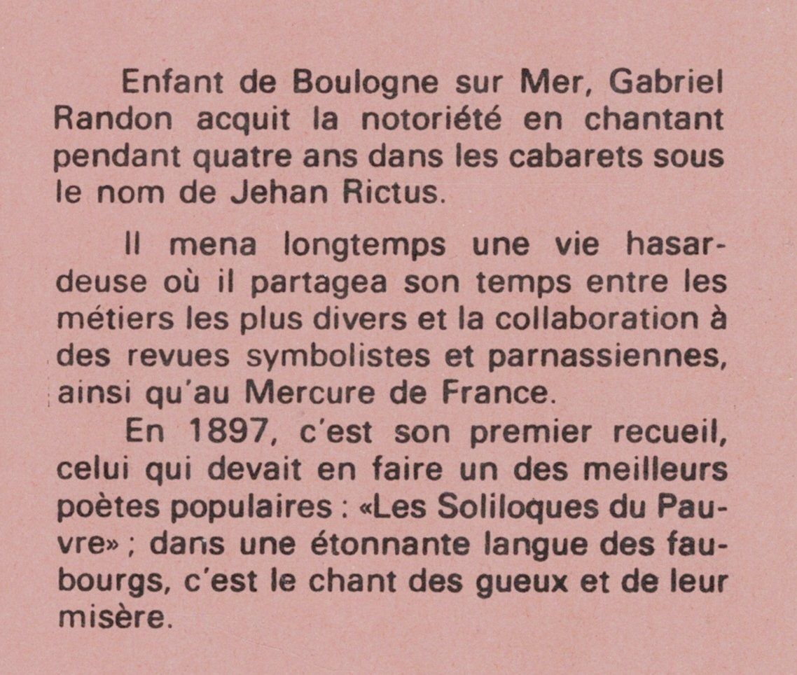 Libri: Les Soliloques du pauvre – Usato da Neuchâtel venduto da Dualseele 1