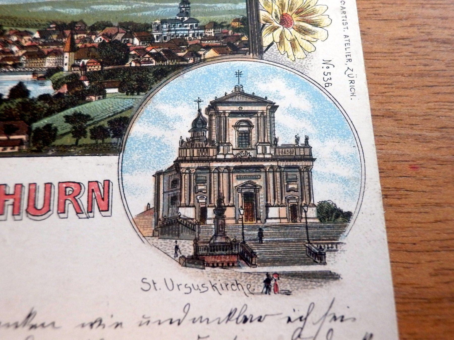 Cartoline postali: Litho. Gruss aus Solothurn, ZNr.60B – Usato da Ueberstorf venduto da dinbau 2