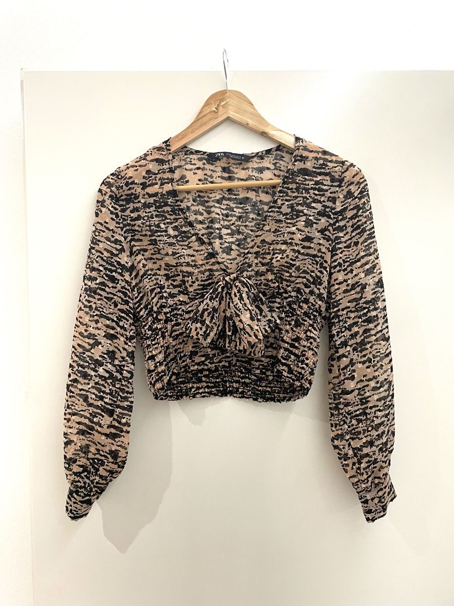Zara Top: ZARA CROP TOP MIT MUSTER – Usato da Ziefen venduto da Elar_store