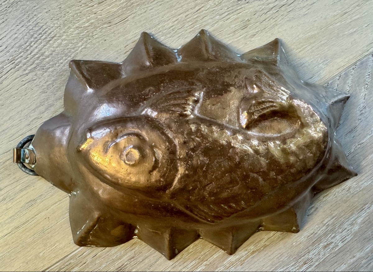 Teglie da forno: Antike Backform Fisch Kupfer 22 cm – Usato da Rothrist venduto da Luckywinner