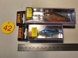 Rapala Wobbler Glas Shad Rap 2er Set 4cm 7cm