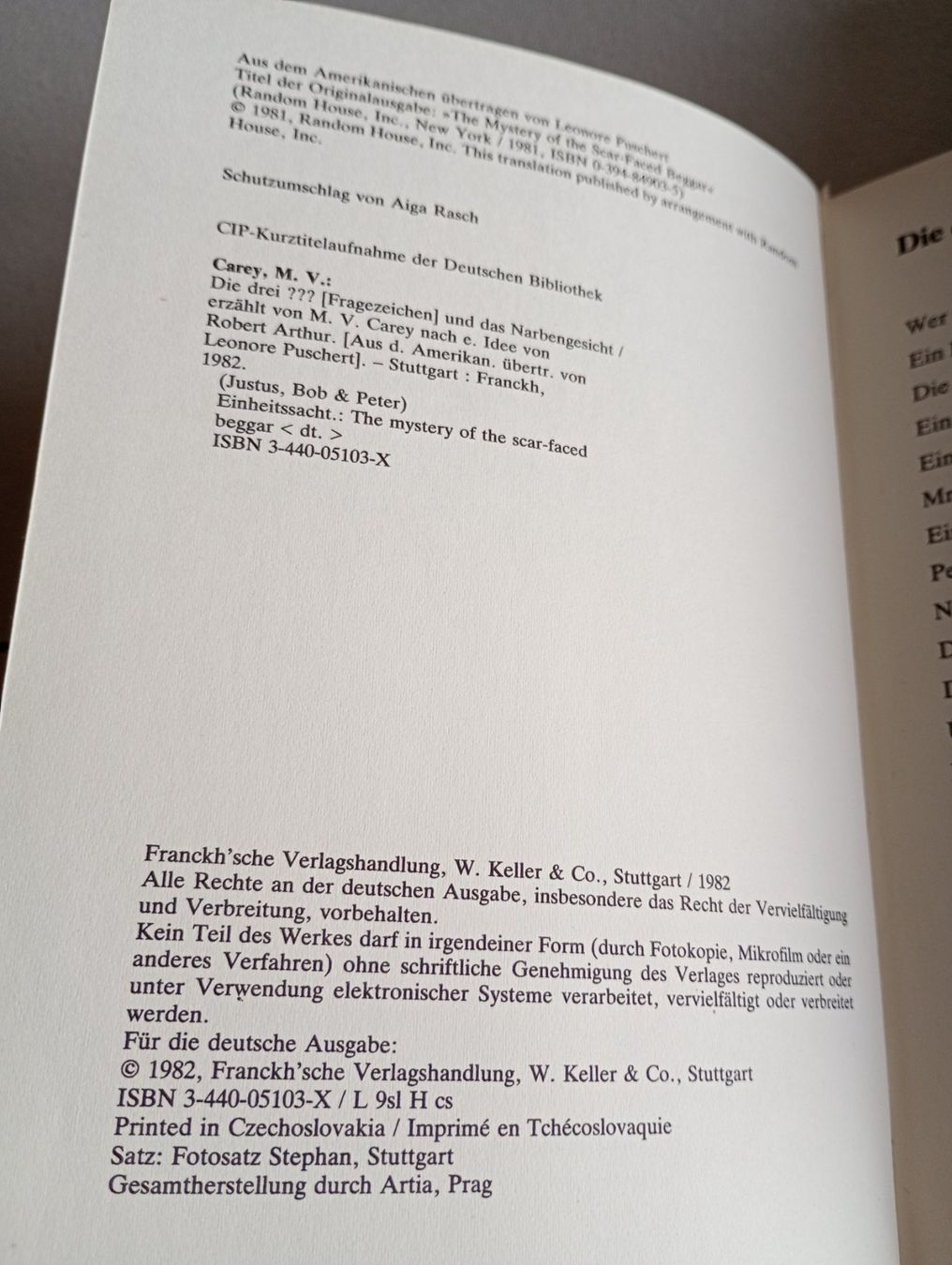 Libri: Die drei ??? Fragezeichen und das Narbengesicht. Erstauflage – Usato da Zürich venduto da TaebL 2