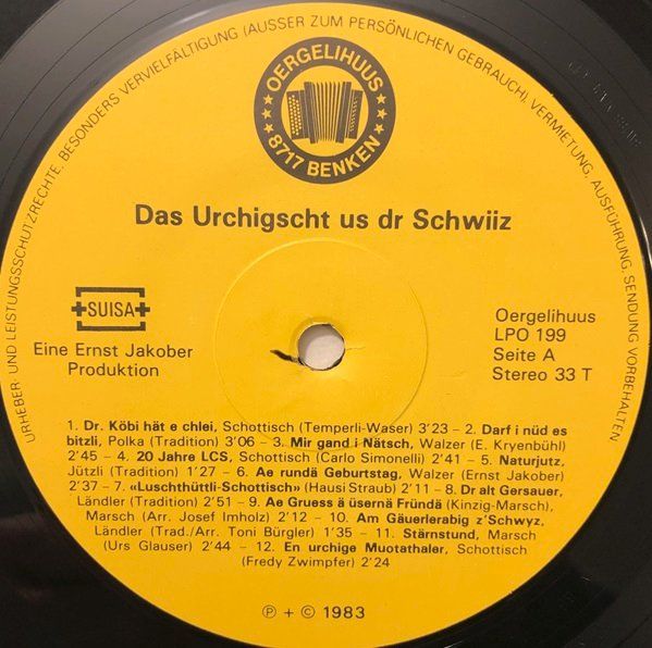 Vinyles: Das Urchigscht us dr Schwiiz (LP) – D'occasion à Grüningen par azulmarron 2
