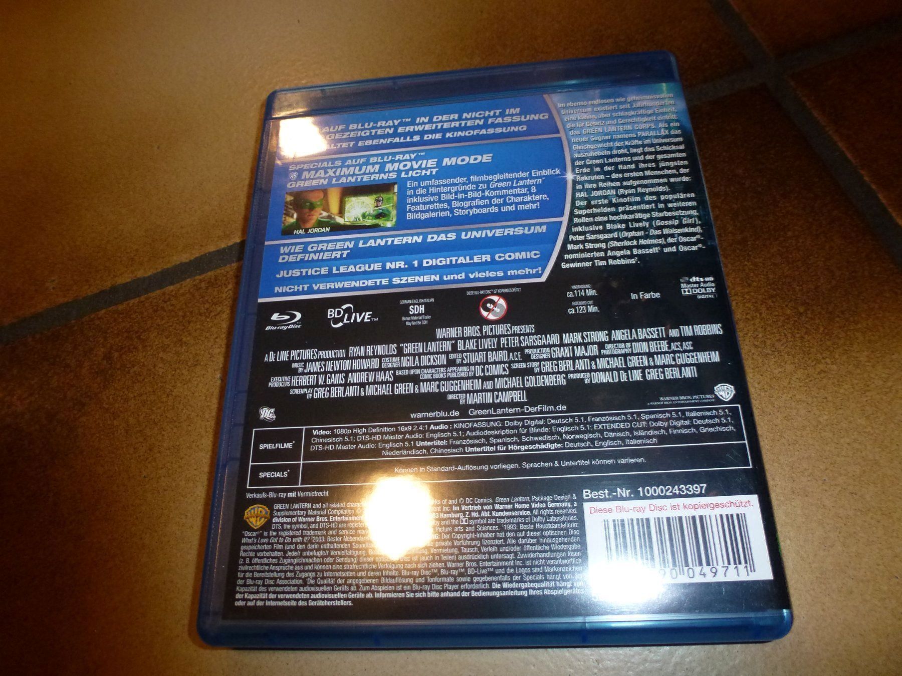 Tutti i DVDs: Green Lantern Extended CUT BLU-RAY – Usato da Olten venduto da Disc-Verkauf 2