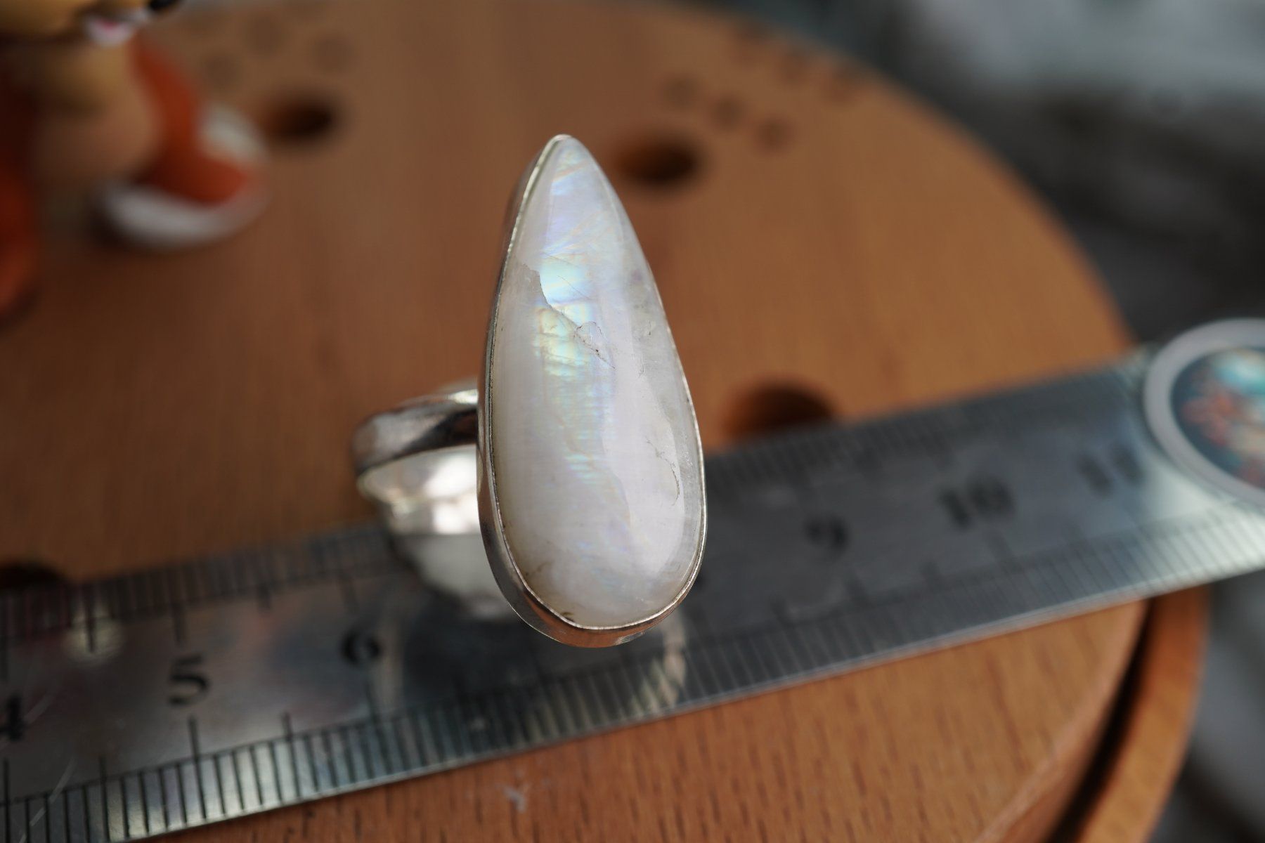 Mineralien & Heilsteine: Mondstein       ring Grösse  Variabel     (Räumung!) – Neu und originalverpackt aus Eschenbach SG von topstone 3