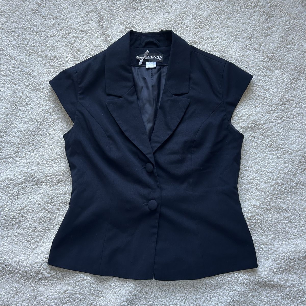 Blusen: Blazer Oberteil Bluse Navyblau  – Gebraucht aus Oberentfelden von Klingm