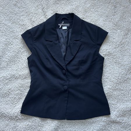 Blazer Oberteil Bluse Navyblau 