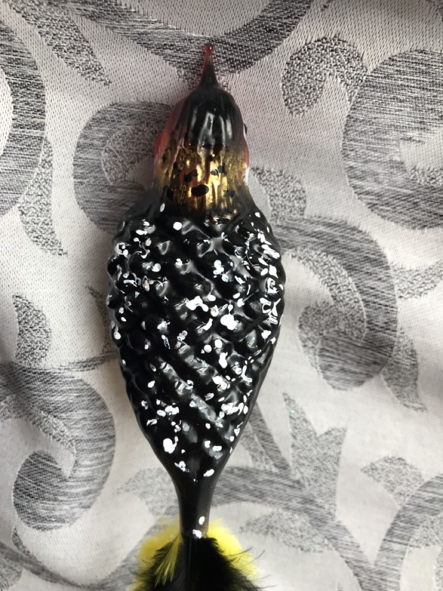 Tutte le decorazioni: Flammenkopfbartvogel Vogel Christbaumschmuck – Nuovo e nell'imballaggio originale da Alpnach Dorf venduto da marvo 1