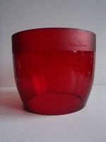 rotes Windlicht Glas von signiert von Paloma Picasso
