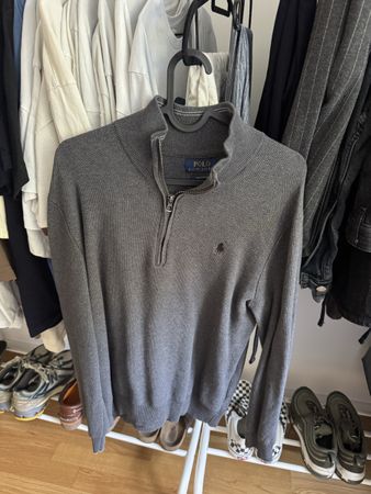 Polo Ralph Lauren Pullover grau Pima Baumwolle M