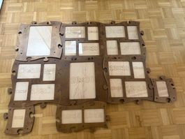 Modularer Bilderrahmen aus Holz – Nur 1 Bohrloch nöt