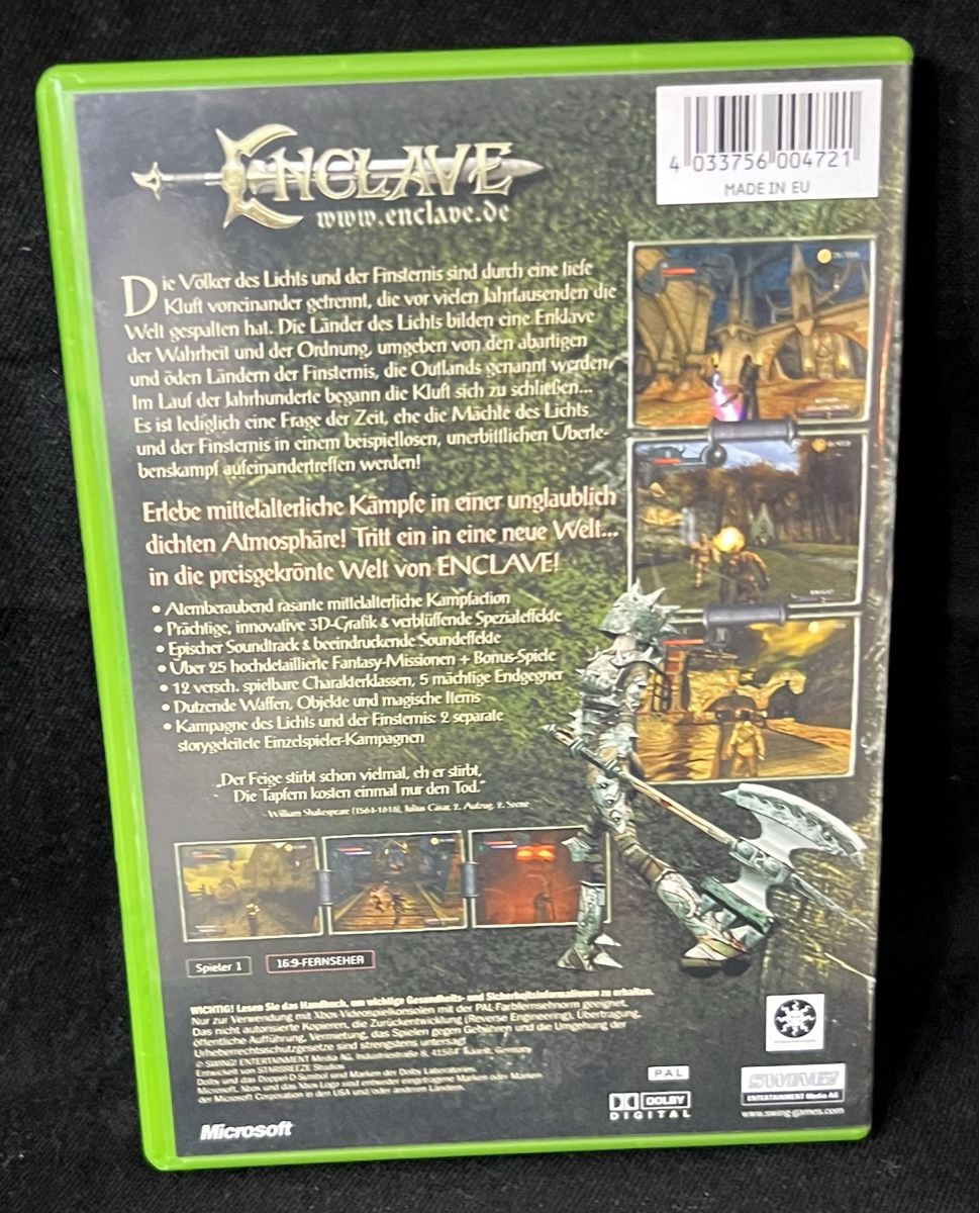 Microsoft Jeux: Enclave Xbox – D'occasion à Opfikon par Luis144 2