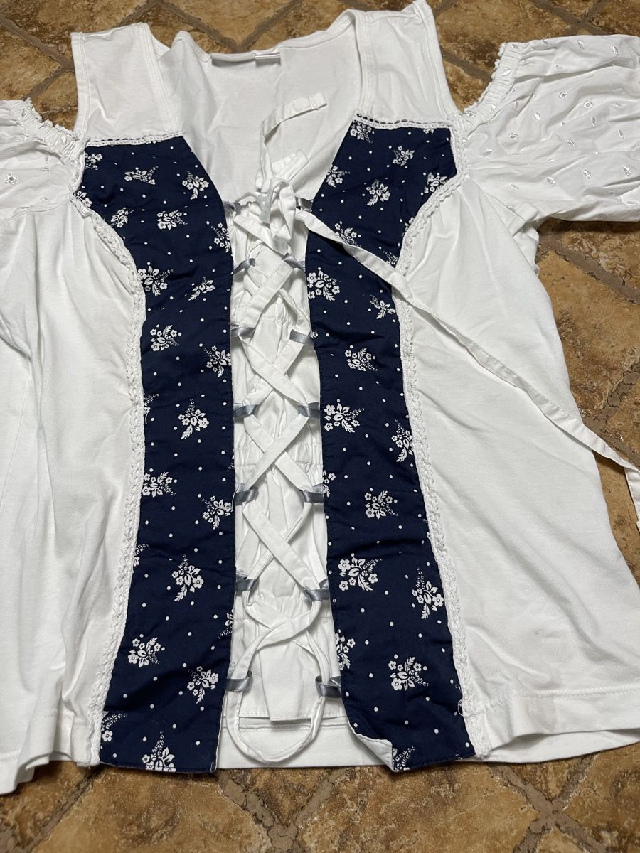 T-shirt: Asmara top di cotone con pizzo-M/L – Nuovo (secondo la descrizione) da Gordevio venduto da LanaZimm 2