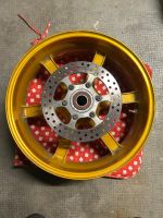 Buell XB Felge Hinterrad Rad mit Bremsscheibe original gold