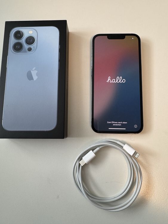 Boîte Vide Originale IPhone 13 Pro Sierra Blue - Occasion, Pour Collection Ou Revente, Capacité Au Choix