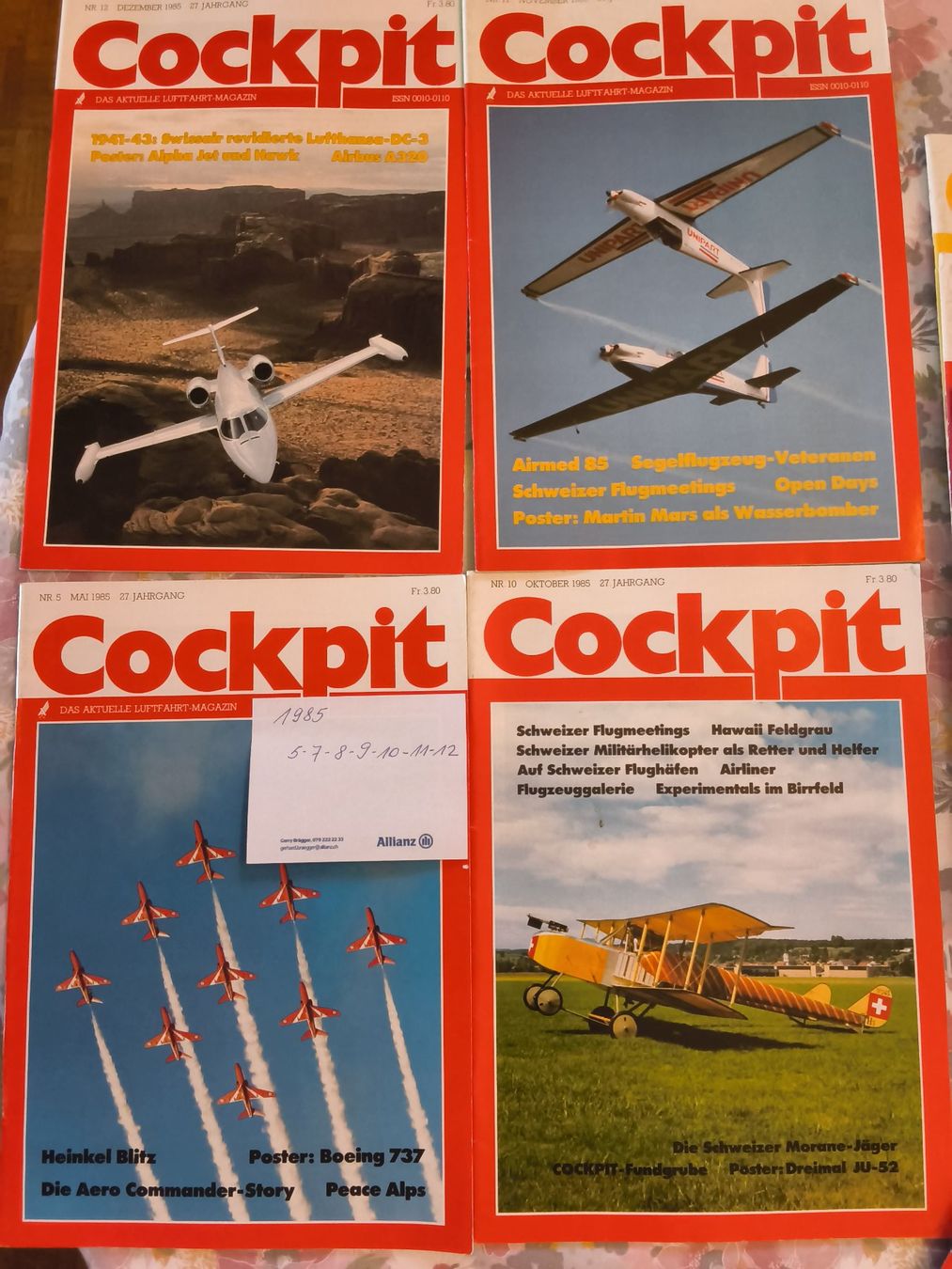 Zeitschriften & Magazine: COCKPIT Luftfahrt Magazin 1985 – Gebraucht aus Hallau von histoiremerveilleuse 5