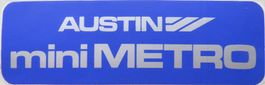 Sticker Austin Mini Metro